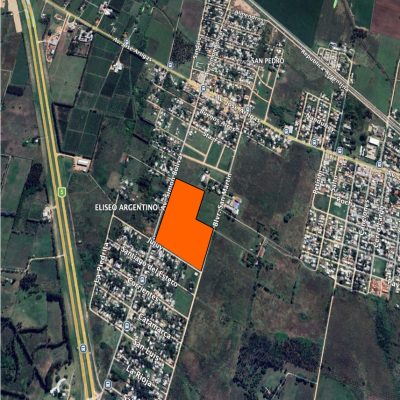 Ubicación satelital de Rincón de Piria en Progreso, Canelones